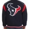 Houston Texans Teddy Navy Varsity Wool Jacket