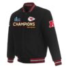 Kansas City Chiefs JH Design Super Bowl LVII Champions Team Wool Full-Snap Jacket