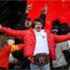Kansas City Chiefs Patrick Mahomes Victory Rally Red Puffer Jacket