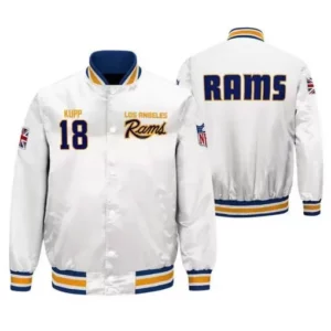 Los Angeles Rams Cooper Kupp White Jacket
