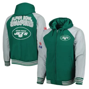 NY Jets Green Varsity Hooded Jacket