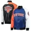 NY Knicks Tricolor Remix Blue/Orange/White Jacket