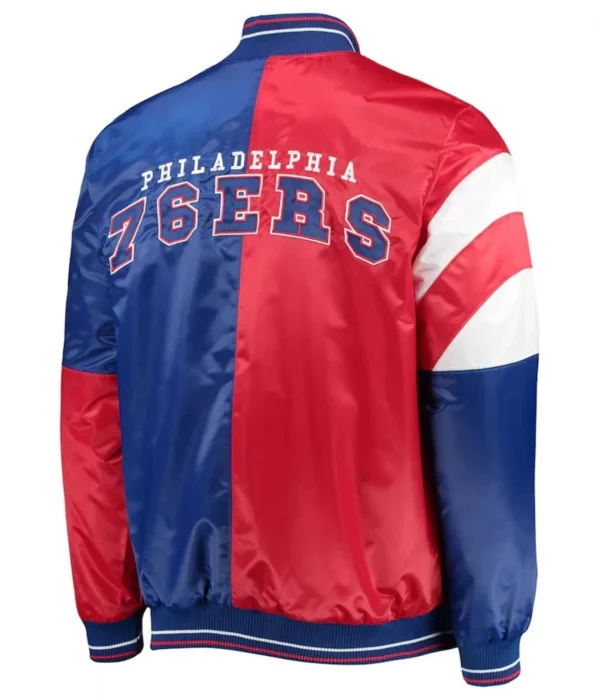 Philadelphia 76ers 75th Anniversary Leader Full-Snap Color Block Jacket