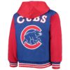 Chicago Cubs JH Design Youth Hoodie Full-Snap Jacket