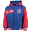 Chicago Cubs JH Design Youth Hoodie Full-Snap Jacket