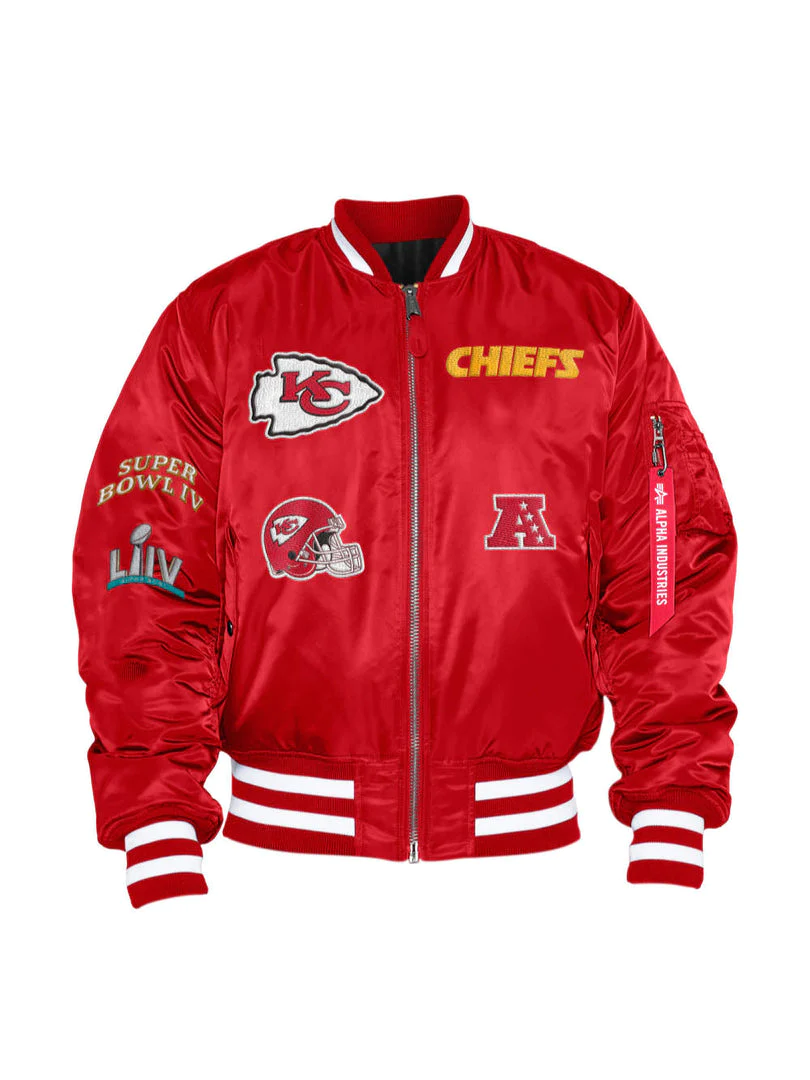 Kansas City Chiefs Alpha New Industries Jacket LA Jacket X | Era