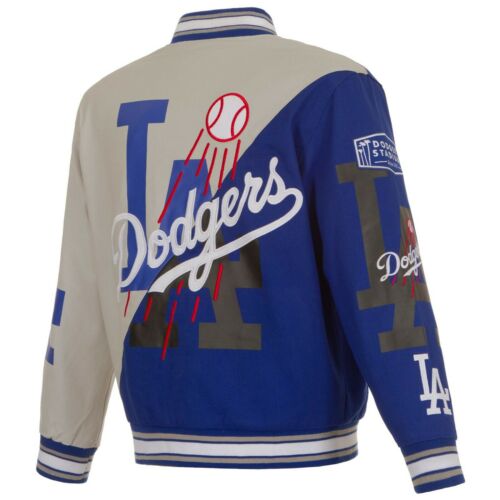 2022 MLB Los Angeles Dodgers JH Design Cotton Twill Full-Snap Jacket