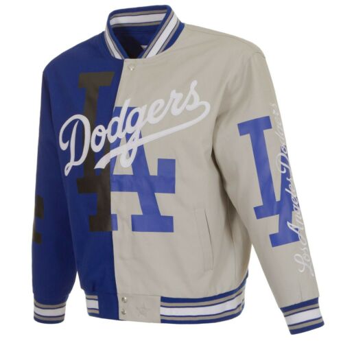 2022 MLB Los Angeles Dodgers JH Design Cotton Twill Full-Snap Jacket