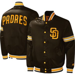 San Diego Padres Starter Midfield Satin Full-Snap Varsity Jacket