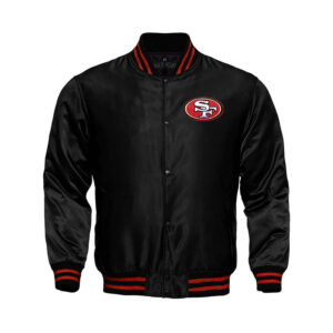 San Francisco 49ers Starter Locker Room Satin Varsity Full-Snap Jacket