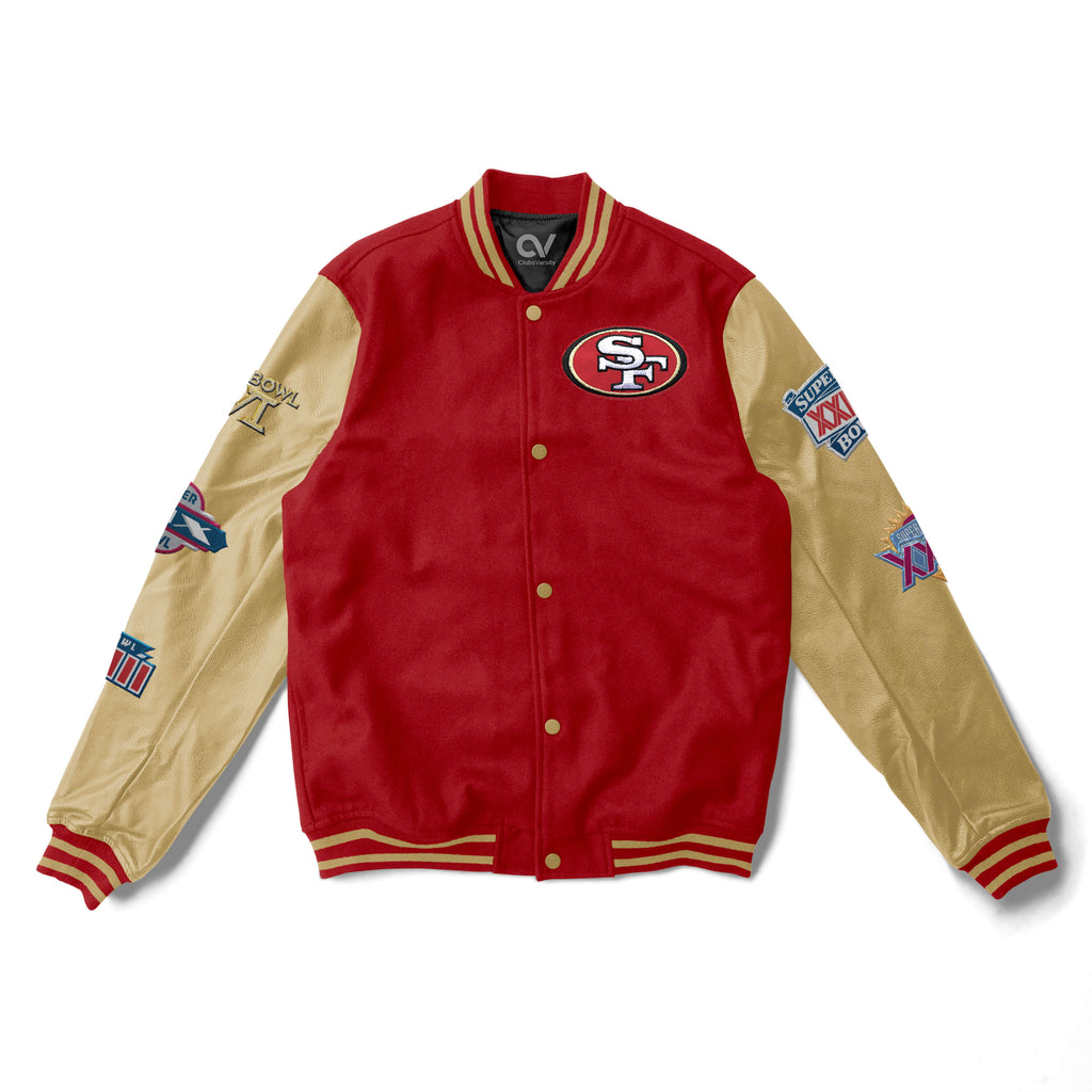 Starter 49ers Champion Jacket Gold/Red/White