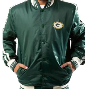 Bay Packers Satin Green Jacket
