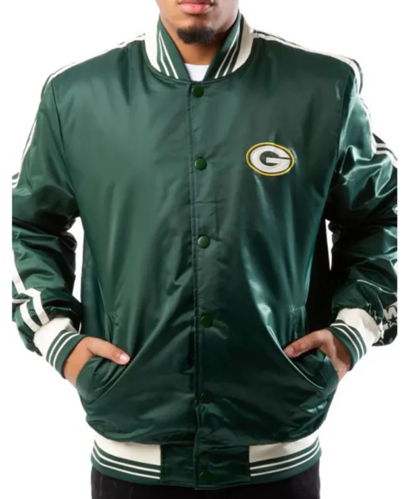 Bay Packers Satin Green Jacket
