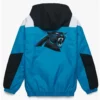 Starter Carolina Panthers Black/Light Blue Pullover Hooded Jacket