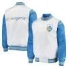 LA Chargers Renegade Throwback White and Powder Blue Satin Jacket