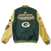 Green/Yellow Green Bay Packers 4X Super Bowl Champions Letterman Jacket