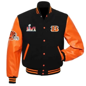 Cincinnati Bengals Super Bowl LVI Varsity Jacket