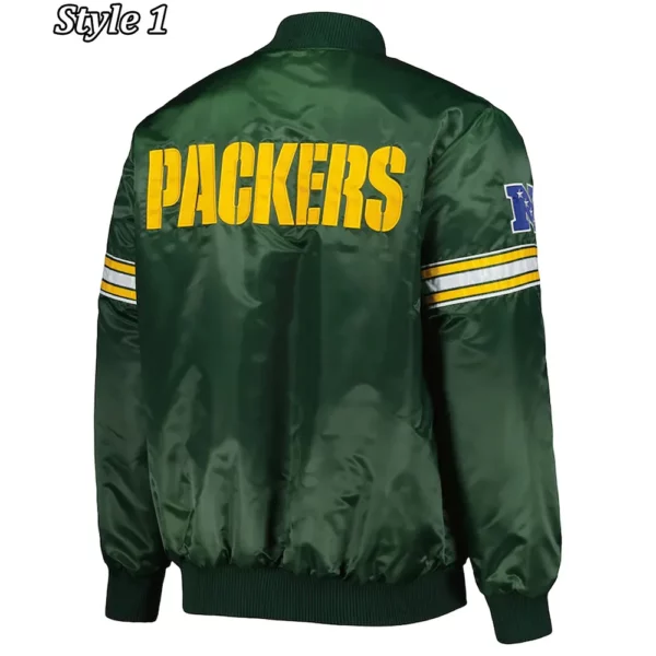 Green Bay Packers The Pick and Roll Satin Jacket