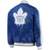 Toronto Maple Leafs Royal Blue Satin Varsity Jacket