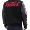 Toronto Raptors Black Letterman Jacket