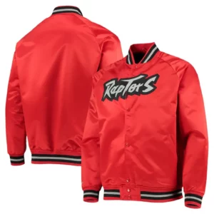 Toronto Raptors Hardwood Classics Red Full-Snap Jacket