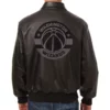 Washington Wizards Black Printed Leather Jacket