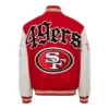 Sf 49ers Wool & Leather Varsity Jacket