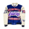 Los Angeles Lakers 2020 Championship Wool & Leather Jacket