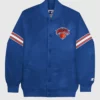 New York Knicks Varsity Satin Full-SnaXXp Jacket