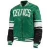 Victory Boston Celtics Kelly Green Satin Jacket