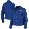 Women's Los Angeles Dodgers Antigua Royal Flare Full-Button Jacket