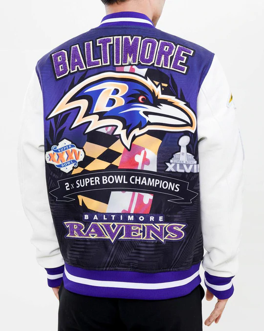 Baltimore Ravens Remix Varsity Jacket