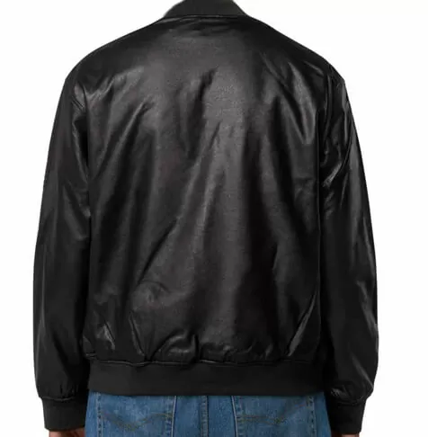 NFL Baltimore Ravens Black Leather Varsity Jacket