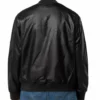 NFL Seattle Seahawks Black Leather Varsity Jacket