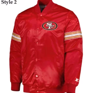 San Francisco 49ers Red Bomber Jacket