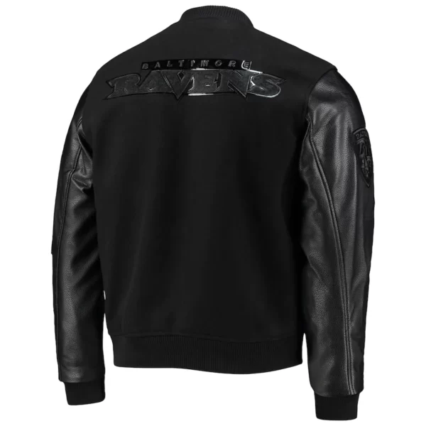 Men’s Pro Standard Black Baltimore Ravens Full-Zip Varsity Jacket