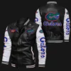 Black White Florida Gators Leather Jacket