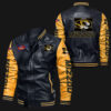 Black Yellow Missouri Tigers Leather Jacket