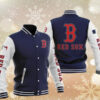 MLB Blue Boston Red Sox Baseball Varsity Jacket