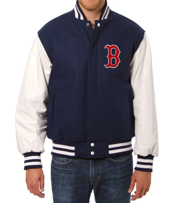 MLB Boston Red Sox Wool Leather Jacket