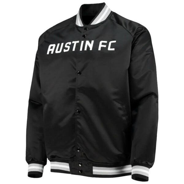 MLS Black Austin Football Club Satin Jacket