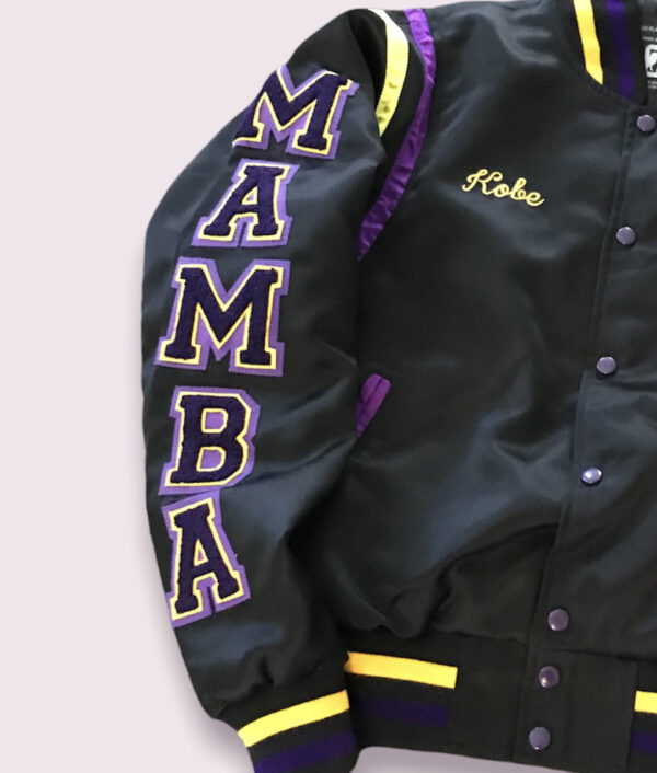 Mens Mamba Black Varsity Jacket