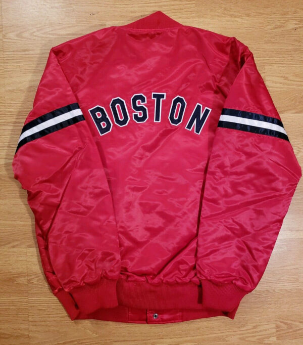 Vintage Boston Red Sox Throwback Retro Satin Jacket