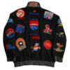 Vintage Jeff Hamilton NBA Team Patches Wool Jacket