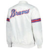 White MLB Team Atlanta Braves Satin Jacket