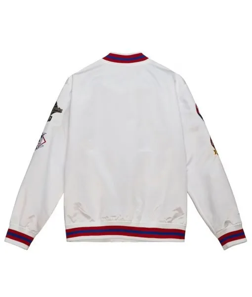 Atlanta Braves City Collection White Varsity Satin Jacket