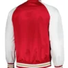 Atlanta United FC Red and White Full-Snap Satin Jacket