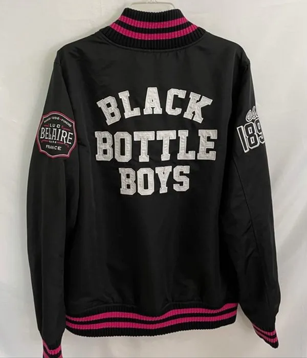 Black Bottle Boy Black Bomber Jacket