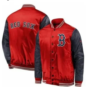 Boston Red Sox Full Snap Satin Jacket