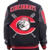Cincinnati Reds Logo Mash Up Varsity Jacket